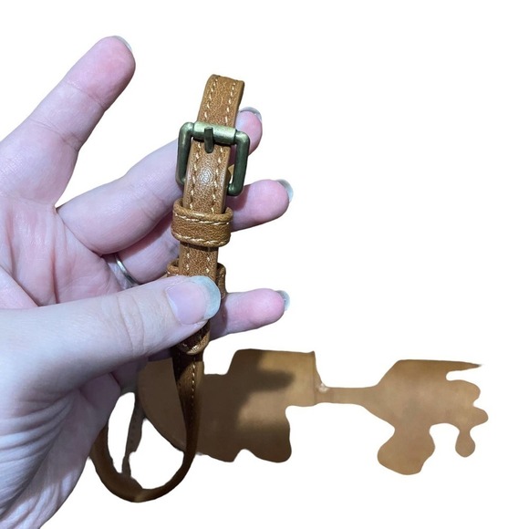 FREE People Brown Faux Leather Francesca Envelope Crossbody w/Removable Strap - Picture 9 of 12